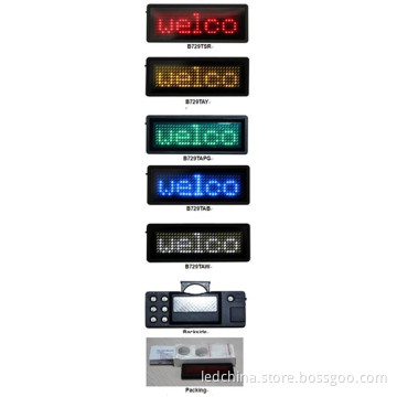 Multi-Language LED Name Badge